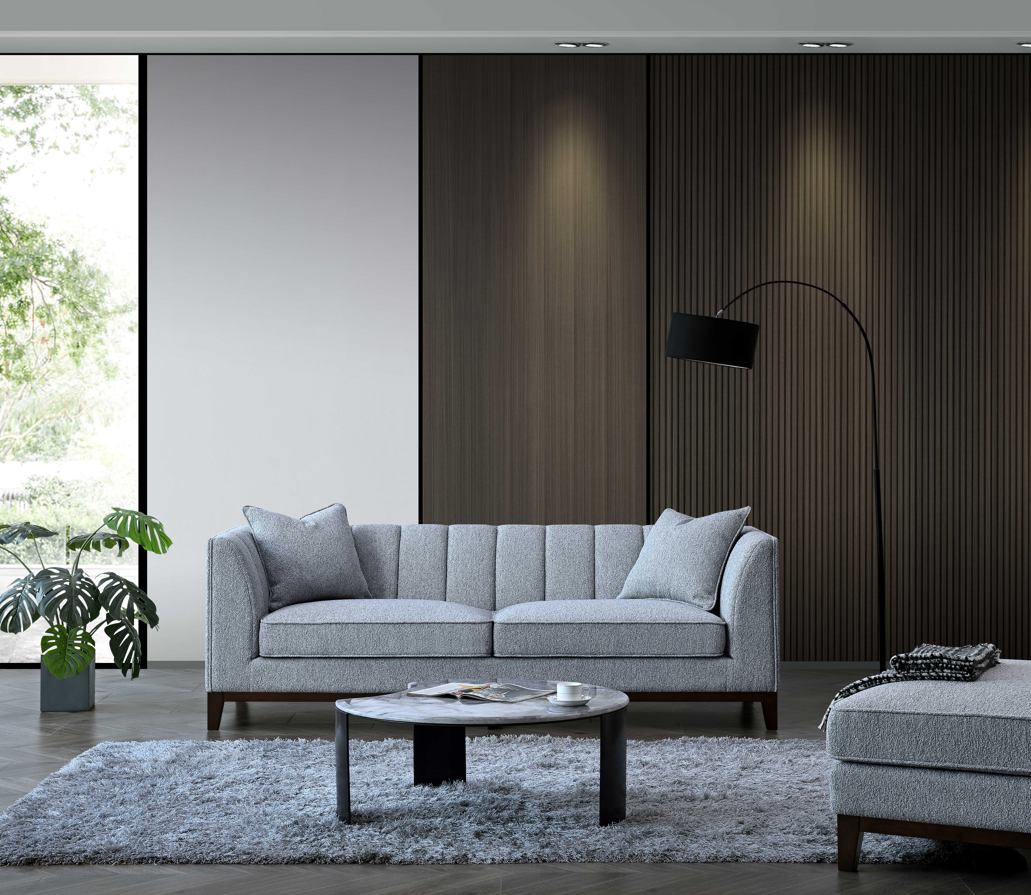 Luxo 3 Seater Sofa in Dolphin Boucle