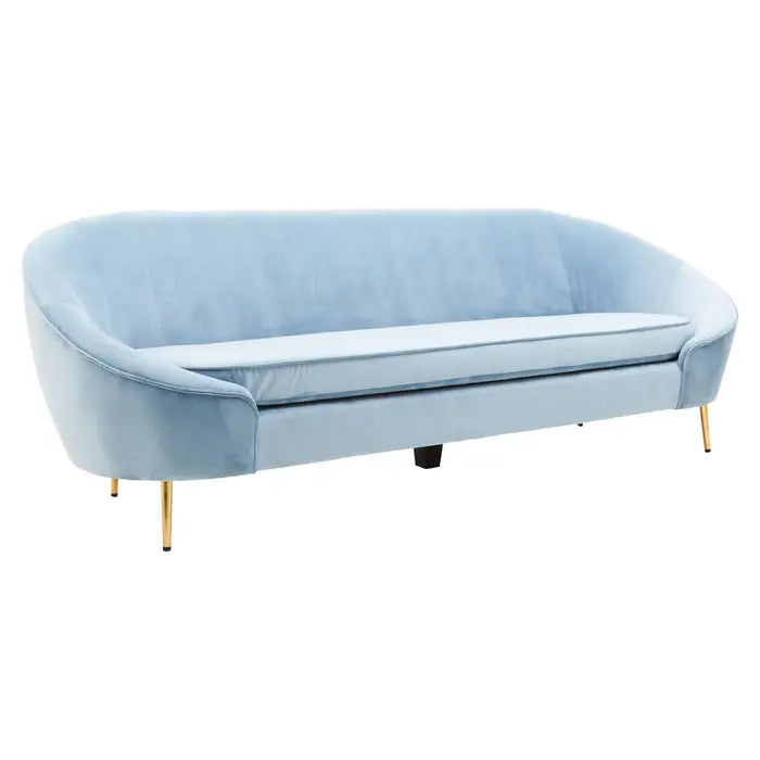 Yasmeen 3 Seat Velvet Sofa