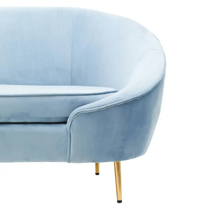 Yasmeen 3 Seat Velvet Sofa