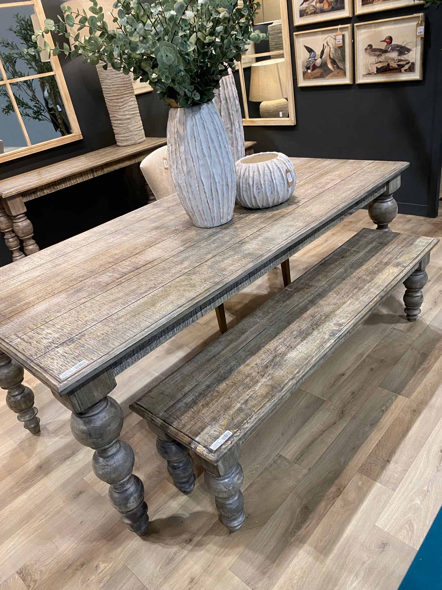 Ruthann Rectangular Wooden Dining Bench