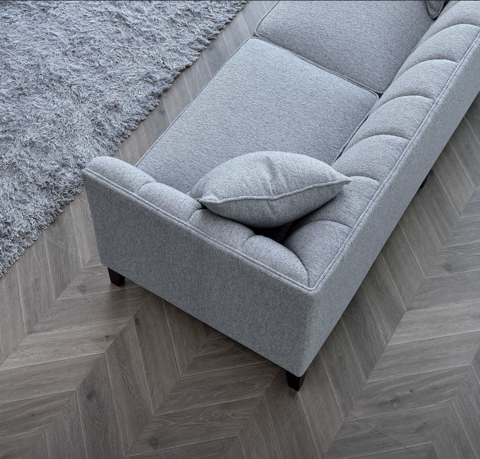 Luxo 3 Seater Sofa in Dolphin Boucle