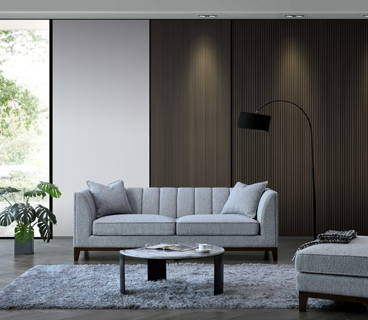 Luxo 3 Seater Sofa in Dolphin Boucle