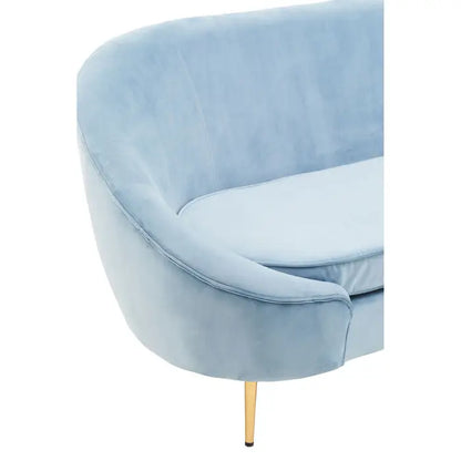 Yasmeen 3 Seat Velvet Sofa