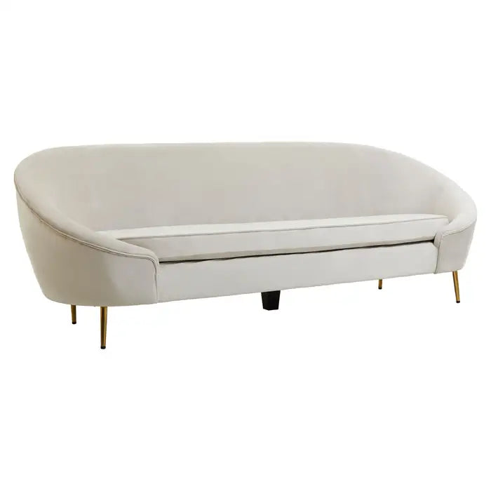 Yasmeen 3 Seat Velvet Sofa