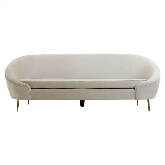 Yasmeen 3 Seat Velvet Sofa
