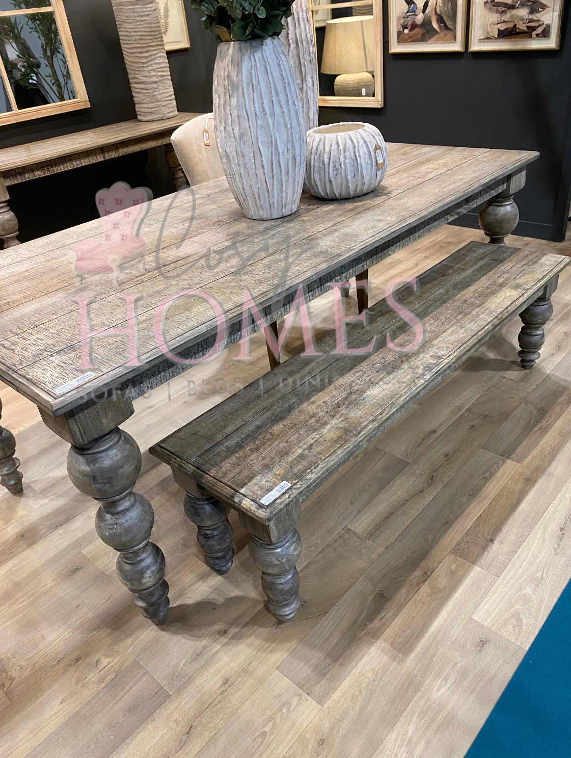 Ruthann Wood Rectangular Dining Table
