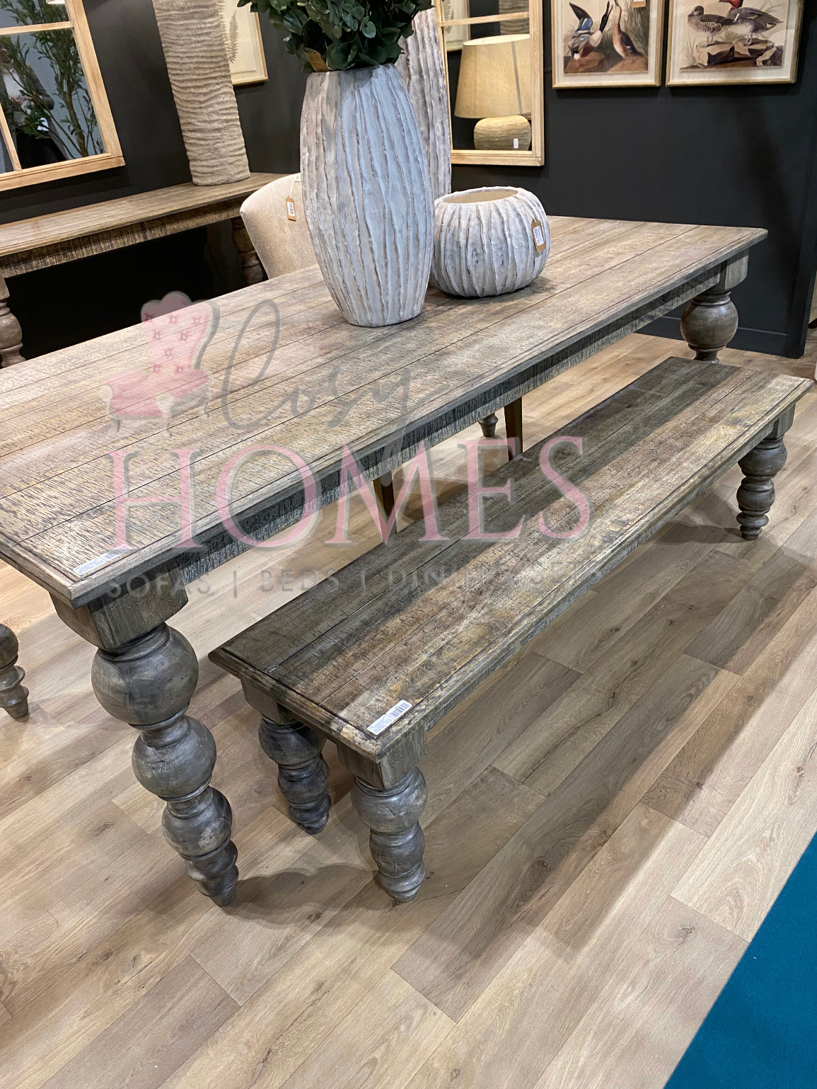 Ruthann Wood Rectangular Dining Table