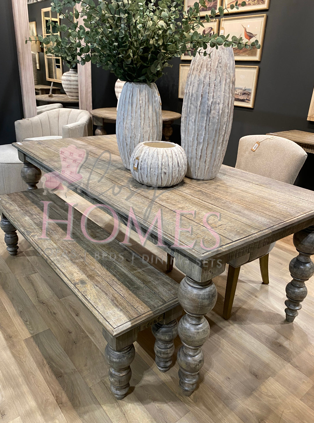 Ruthann Wood Rectangular Dining Table