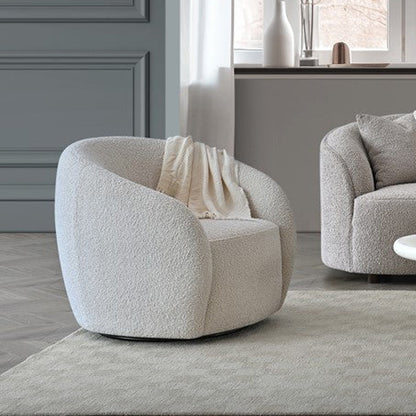 Nola Boucle Teddy Sofa and Accent Chair