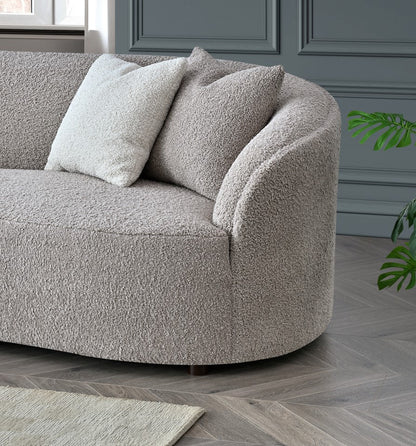 Nola Boucle Teddy Sofa and Accent Chair