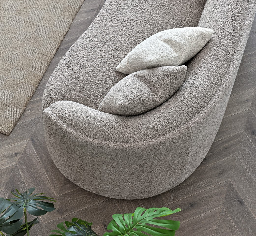 Nola Boucle Teddy Sofa and Accent Chair