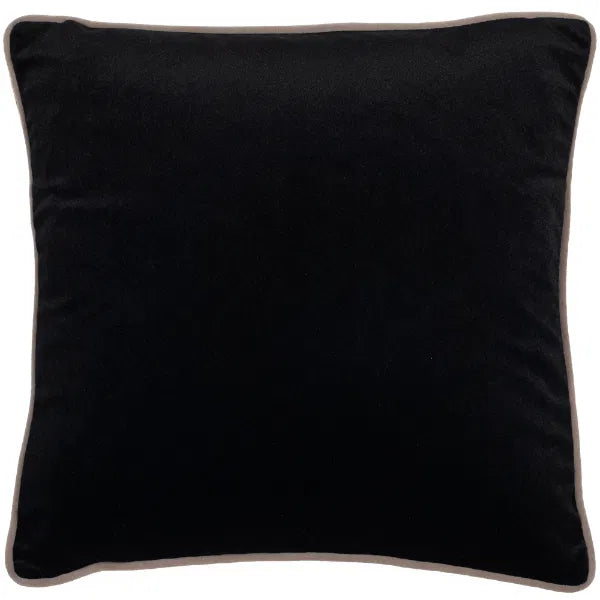 Twofaced Black And Cream Large Cushion