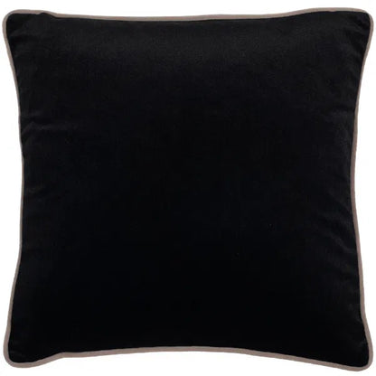 Twofaced Black And Cream Large Cushion