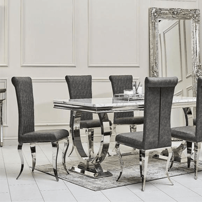 Grande Dining Table Set | Nichole Chairs
