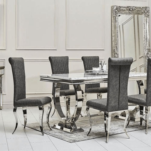 Grande Dining Table Set | Nichole Chairs