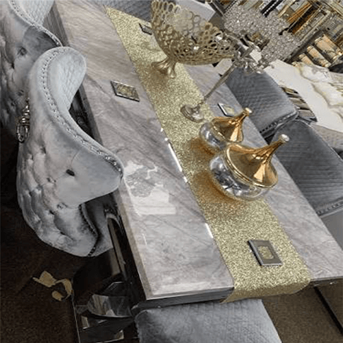 Grande Dining Table Set | Valentino Chairs