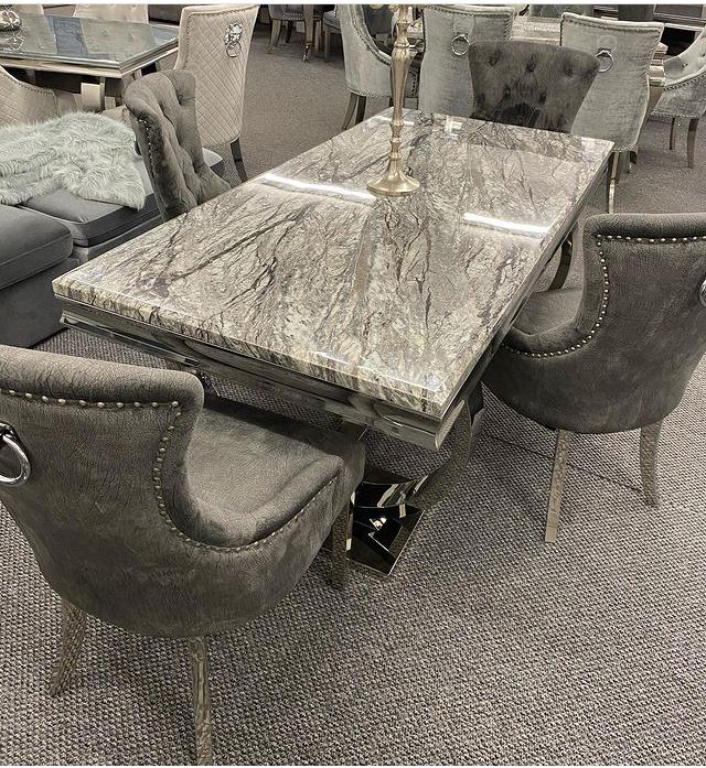 Grande Dining Table Set | Megan Chairs