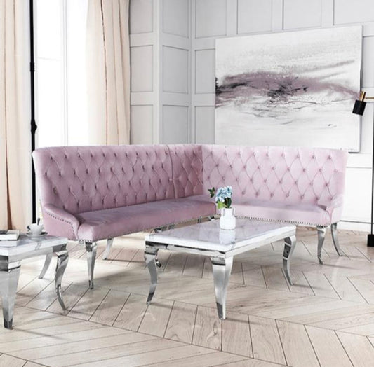 Louis Corner Bench (with Backrest)