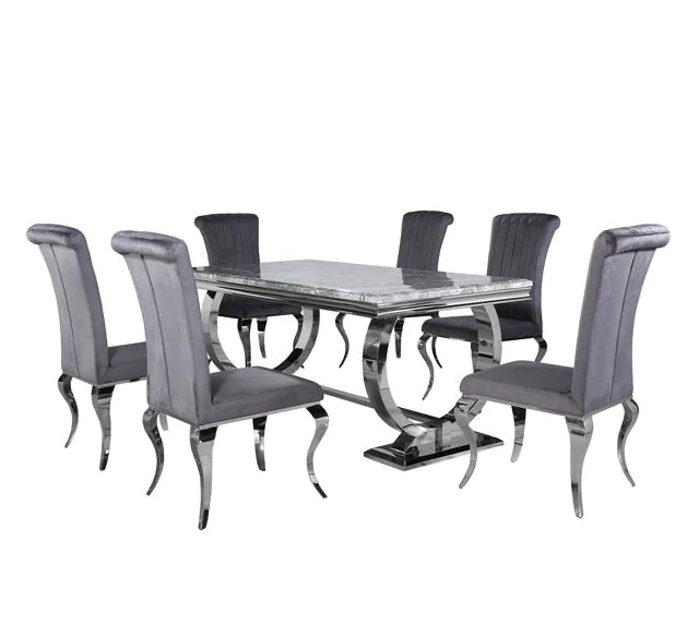 Grande Dining Table Set | Nichole Chairs