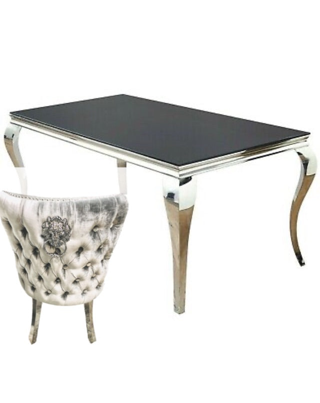 Louis Dining Table Set Valentino Chairs