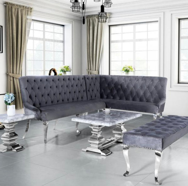 Louis Corner Bench (with Backrest)