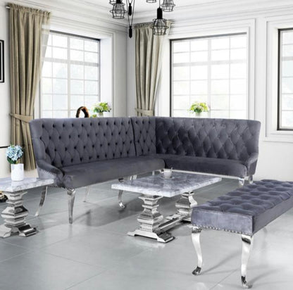Louis Corner Bench (with Backrest)